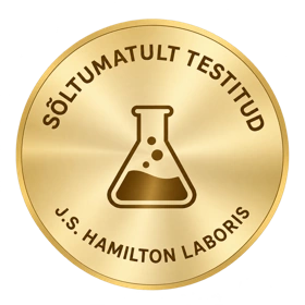 Kuldne märk: Sõltumatult testitud J.S. Hamilton laboris